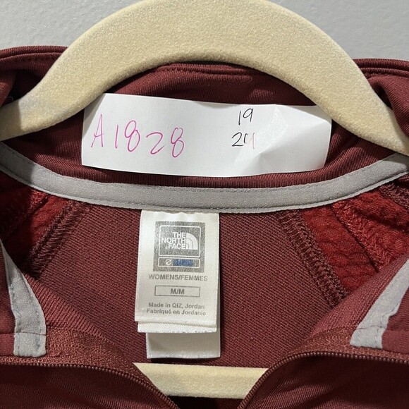 The North Face Womens Medium Red 1/4 Zip Flight Series Lightweight Fleece Jacket - Picture 4 of 15